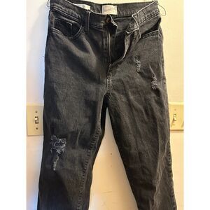 Universal Thread Distressed Jeans - Black/Charcoal
